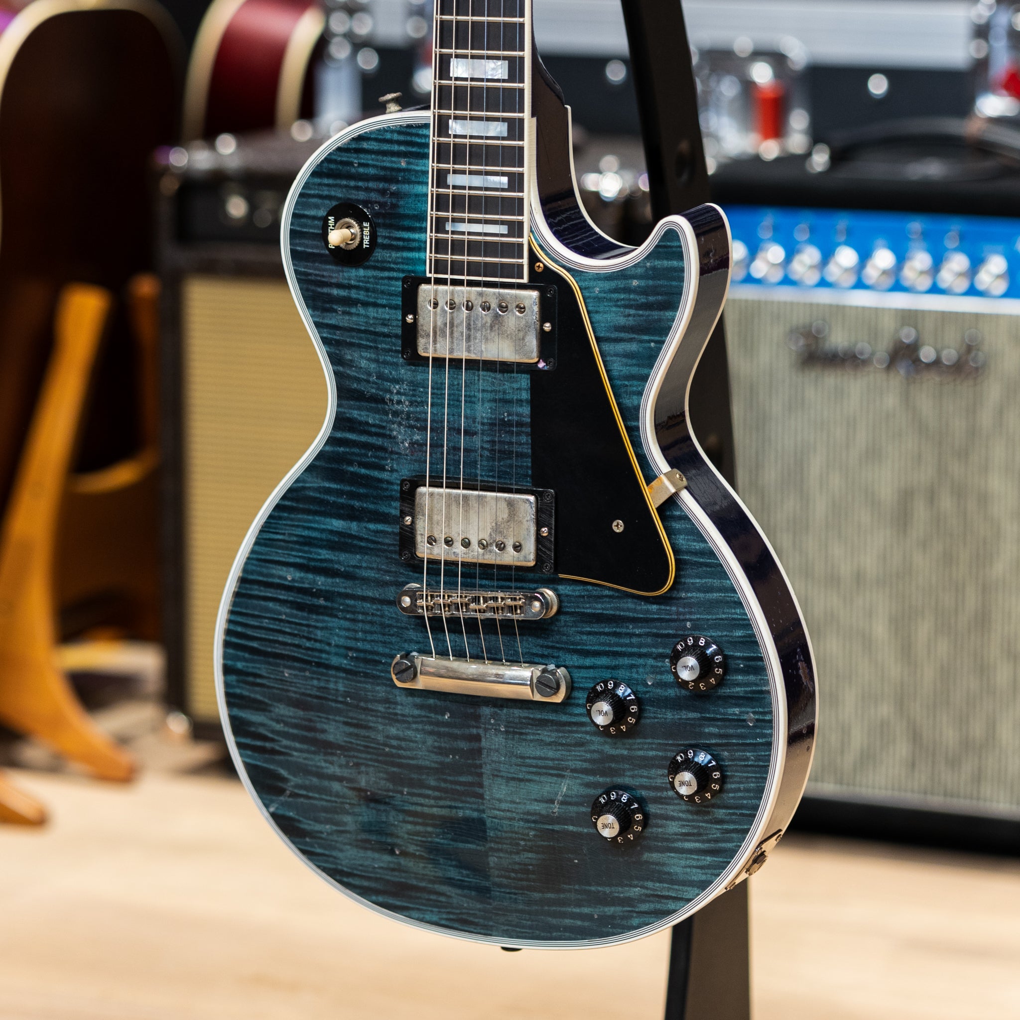 Heavy Box Example Gibson Custom Les Paul Custom Figured Murphy Lab Heavy Aged - Nordic B ...