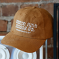 RHMC Trippy Logo Suede Dad Hat - Golden Brown