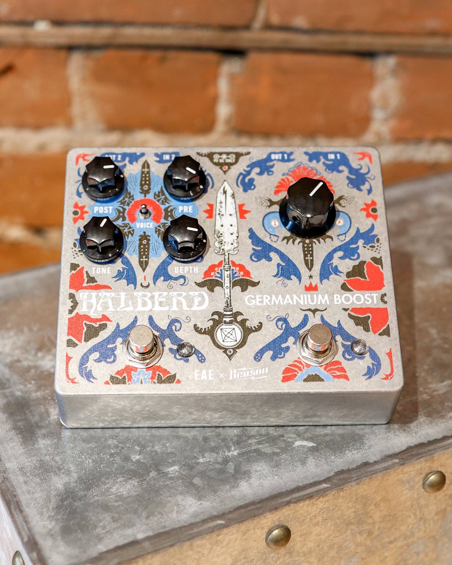 Electronic Audio Experiments x Benson Halberd Overdrive + Germanium Boost Pedal
