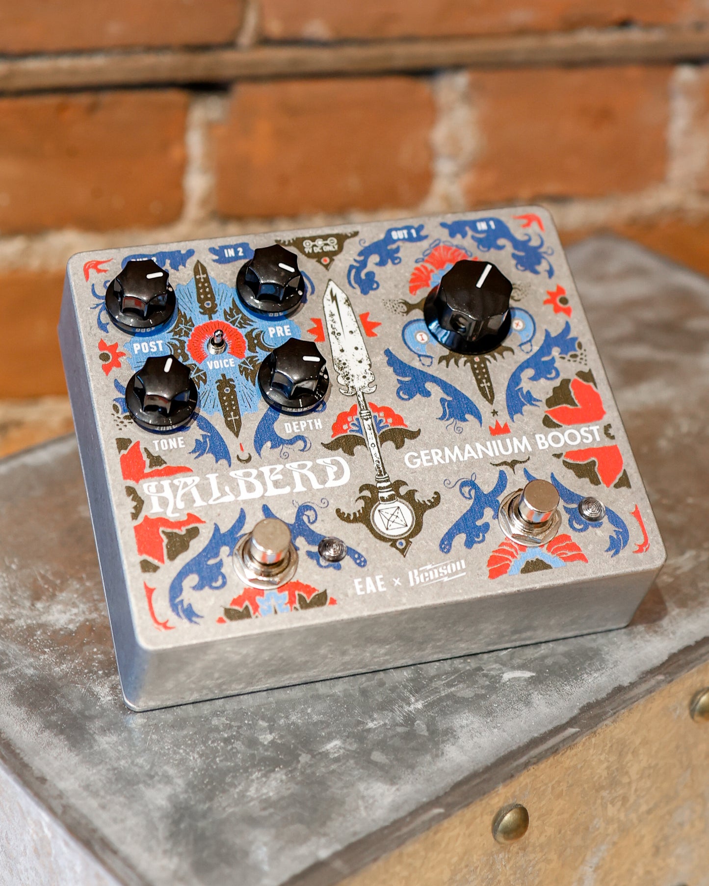 Electronic Audio Experiments x Benson Halberd Overdrive + Germanium Boost Pedal