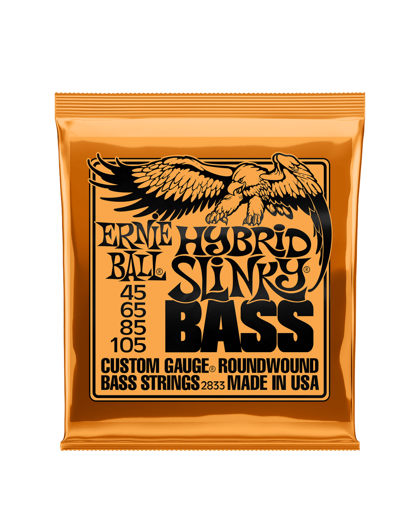 Hybrid Slinky Nickel Wound Electric Bass Strings 45-105 Gauge