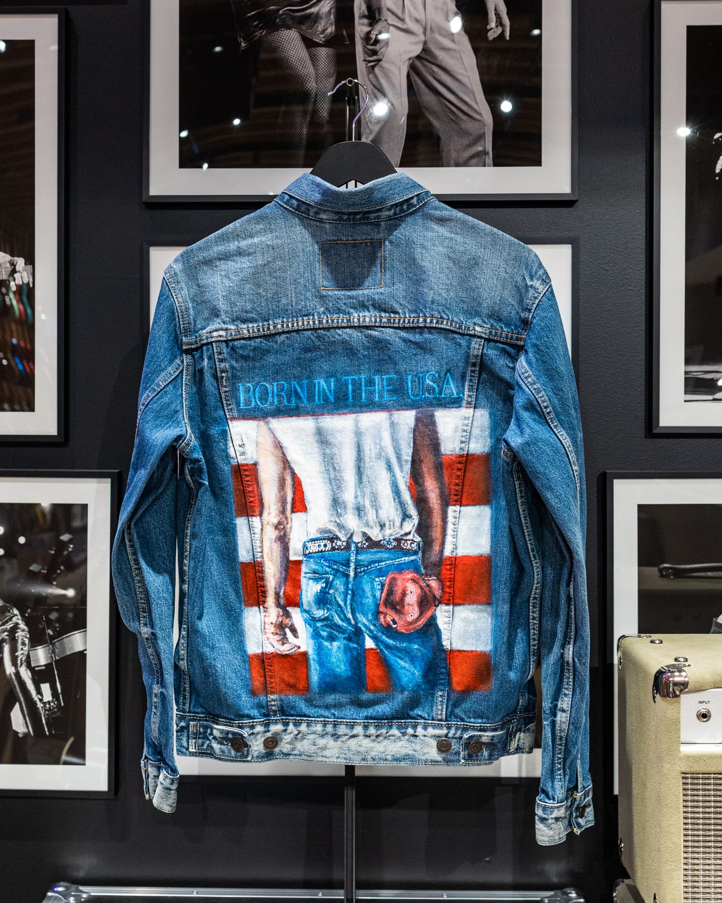 Bruce Springsteen Born In The USA Hand-Painted Denim Jacket