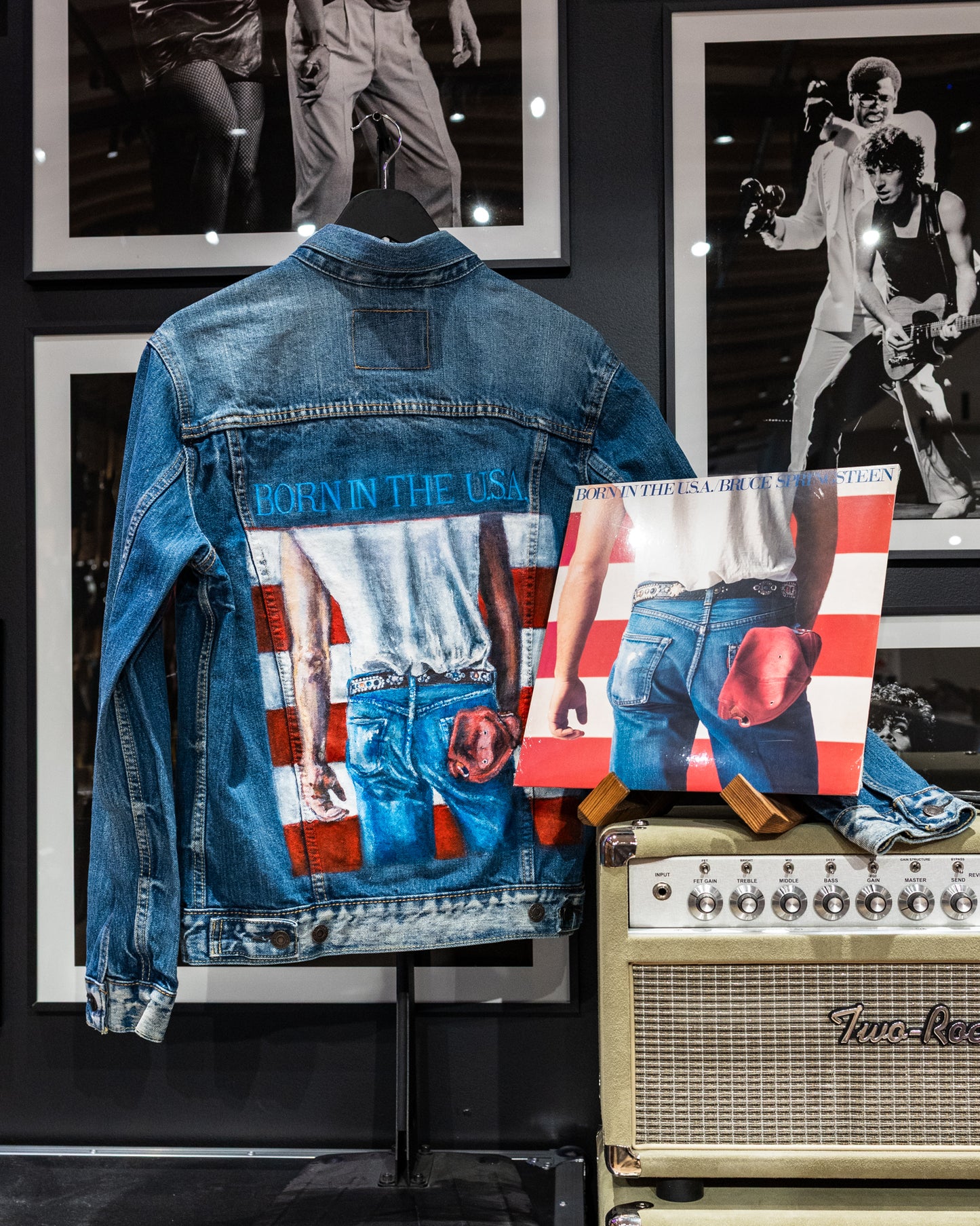 Bruce Springsteen Born In The USA Hand-Painted Denim Jacket