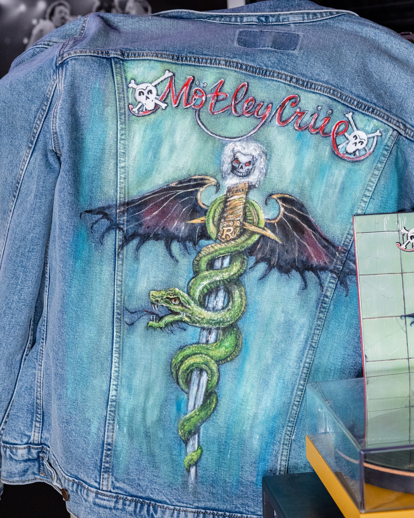 Motley Crue Hand-Painted Denim Jacket (Men’s XL)