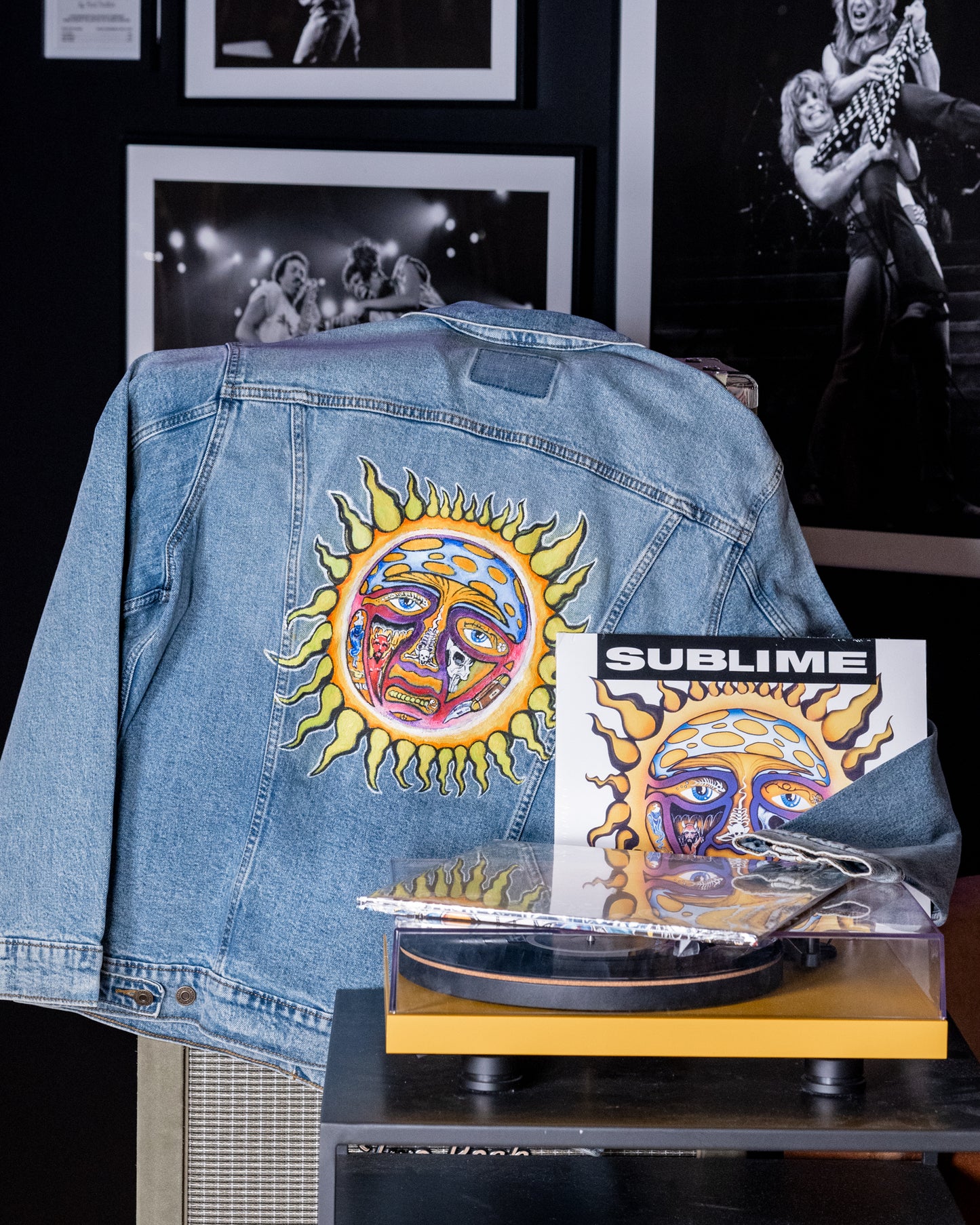 Sublime Hand-Painted Denim Jacket (Large)