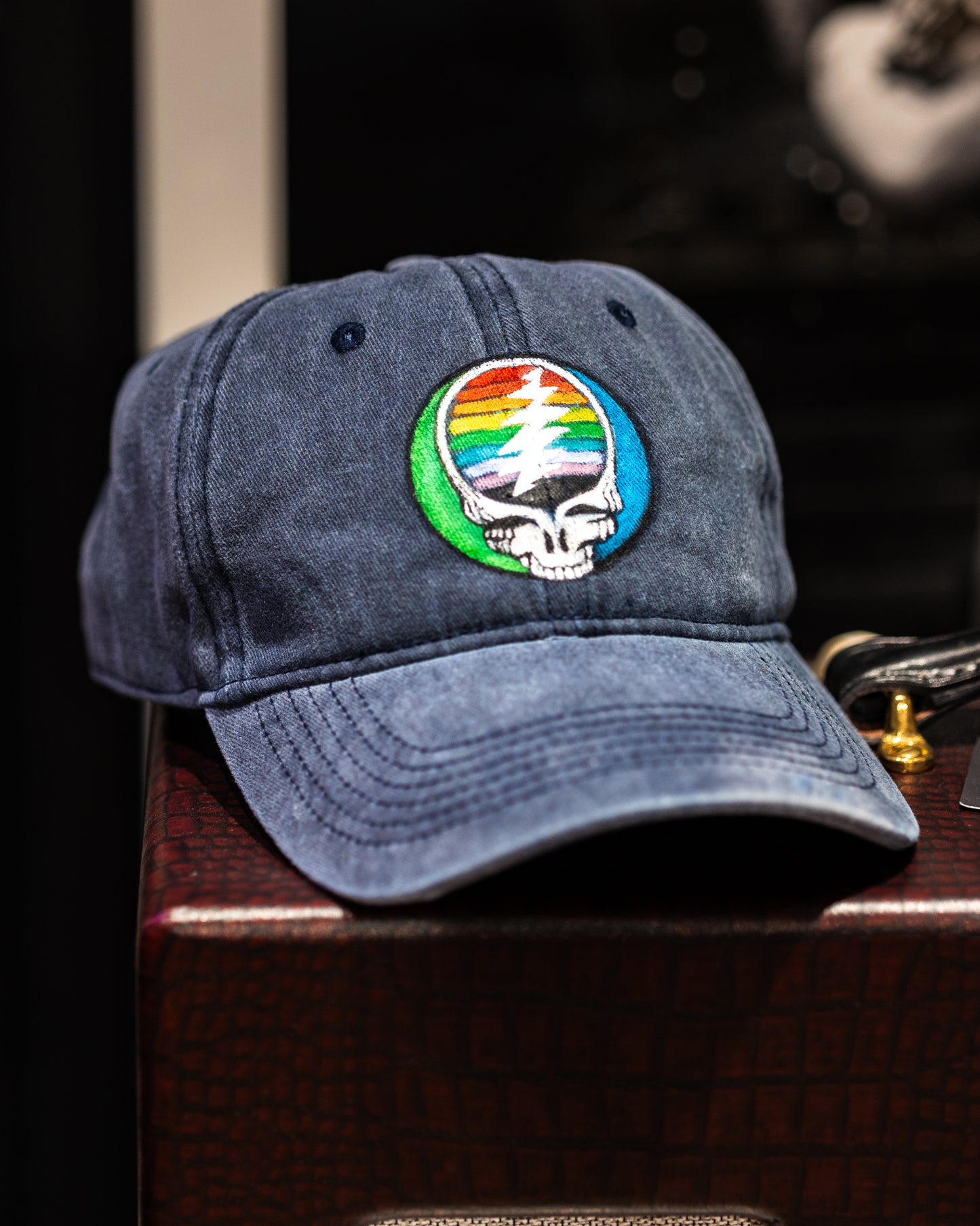 Grateful Dead Logo Hand-Painted Dad Hat