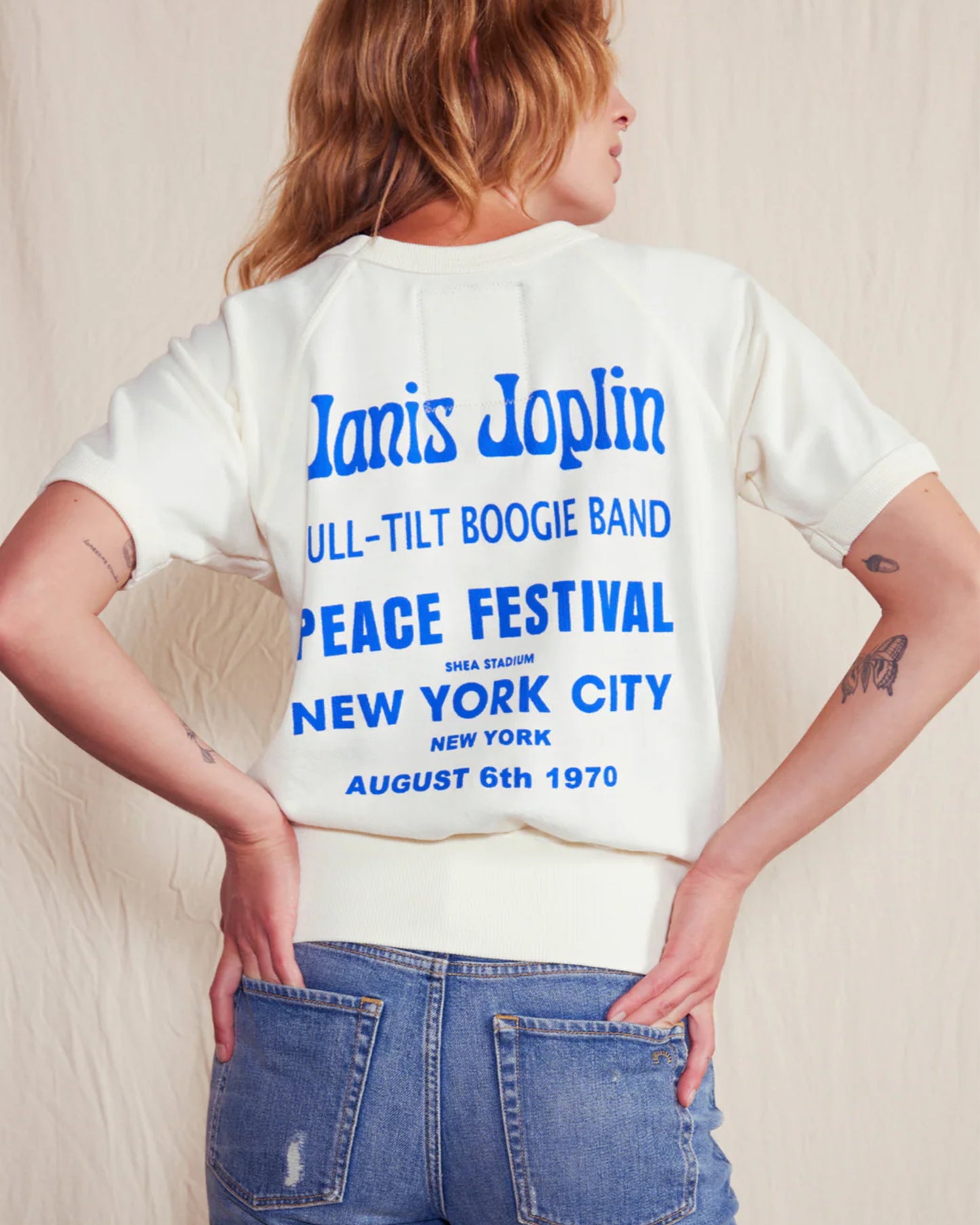 Women's Janis Joplin NYC Raglan - Ivory