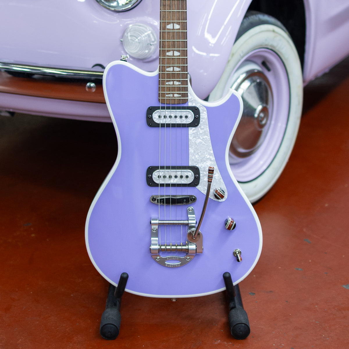 Powers Electric A-Type PF42 Two-Tone - Lilac & Moonlight White