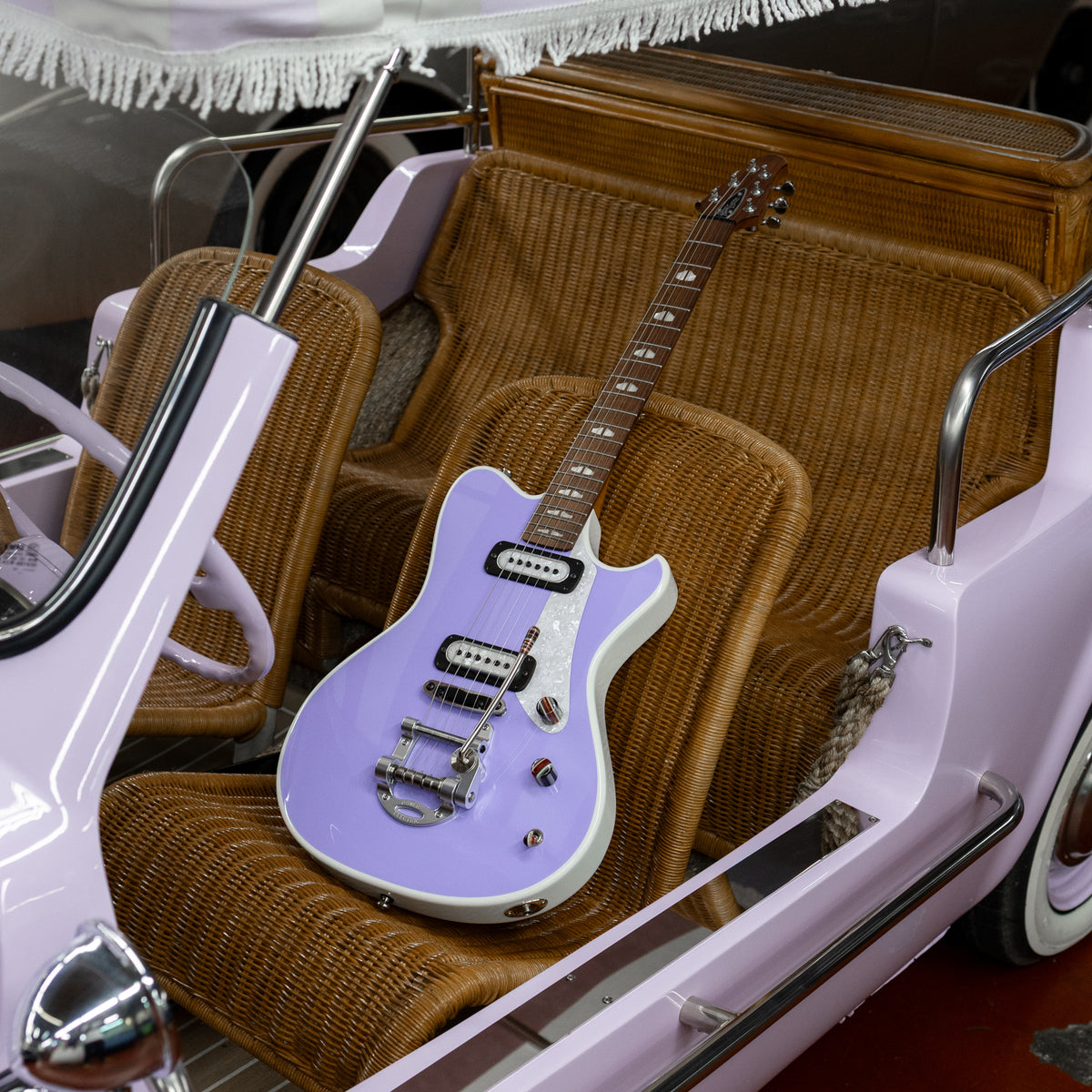 Powers Electric A-Type PF42 Two-Tone - Lilac & Moonlight White
