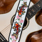 JH Custom Blossoms & Koi Guitar Strap