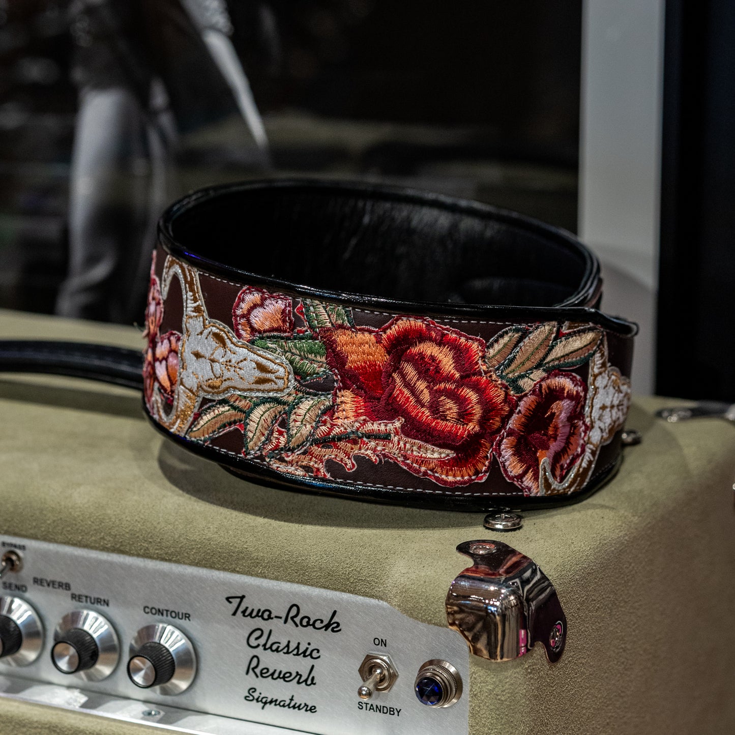 JH Custom Wild West Roses Guitar Strap