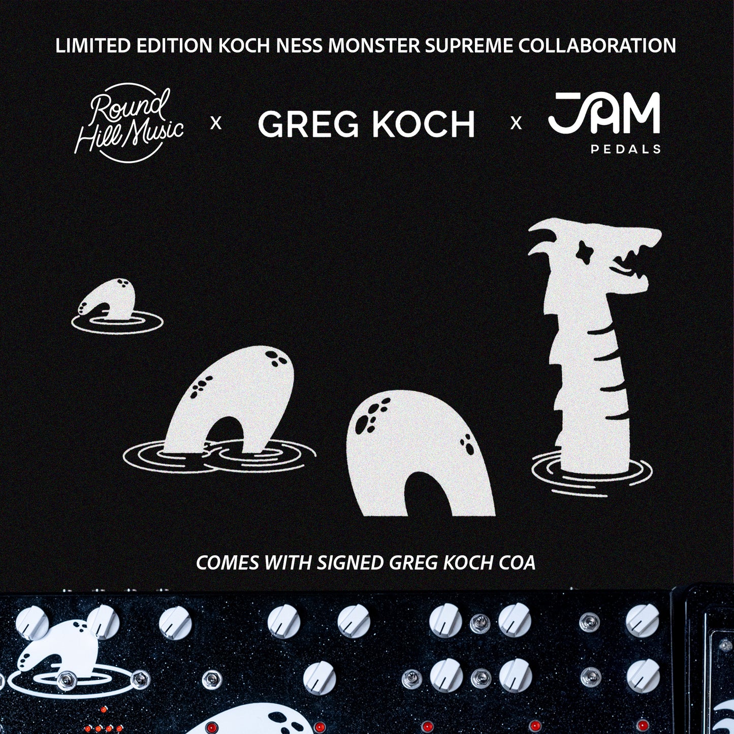 JAM Pedals Custom Koch Ness Monster Supreme Multi Effects Pedal - Blackwater