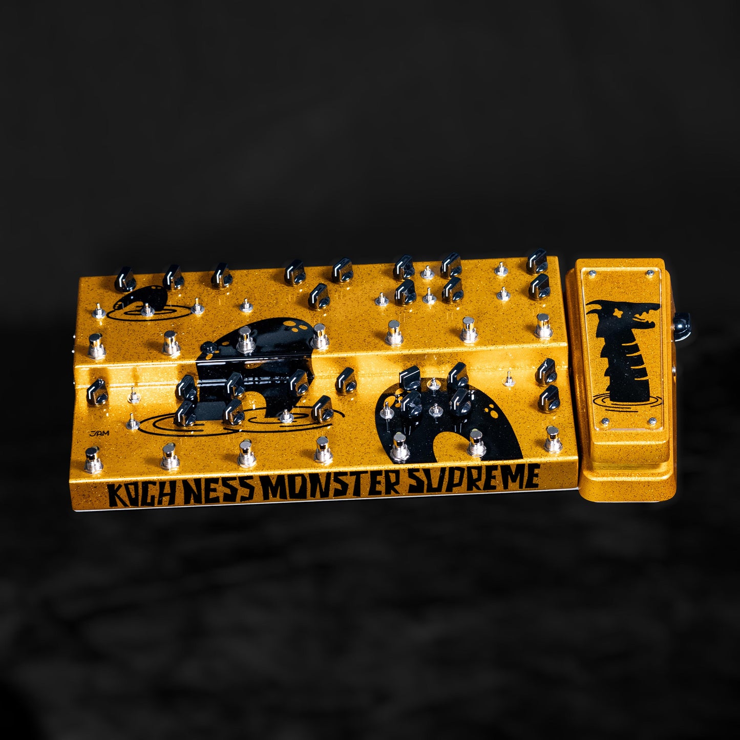 JAM Pedals Custom Koch Ness Monster Supreme Multi Effects Pedal - Gilded Sun