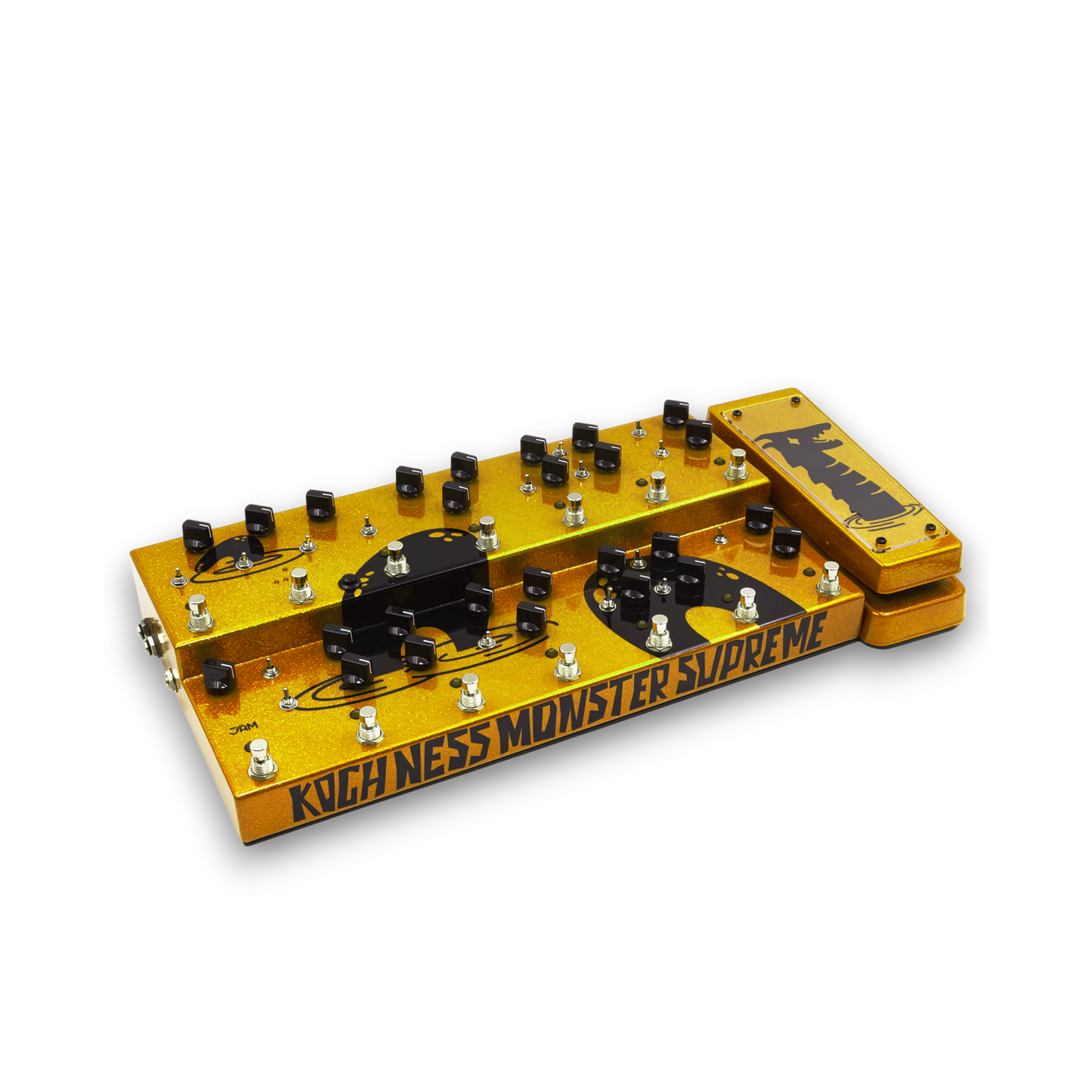 JAM Pedals Custom Koch Ness Monster Supreme Multi Effects Pedal - Gilded Sun