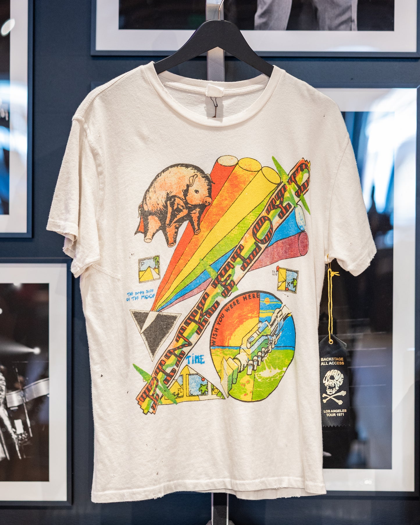 Madeworn Pink Floyd 90's Fit Tee - Vintage White