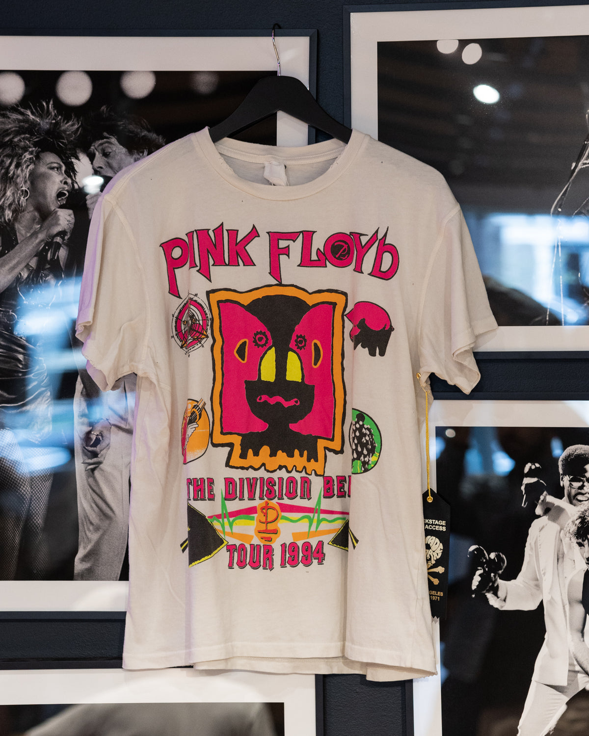 Madeworn Pink Floyd Division Bell Tour 90's Fit Tee - Vintage White