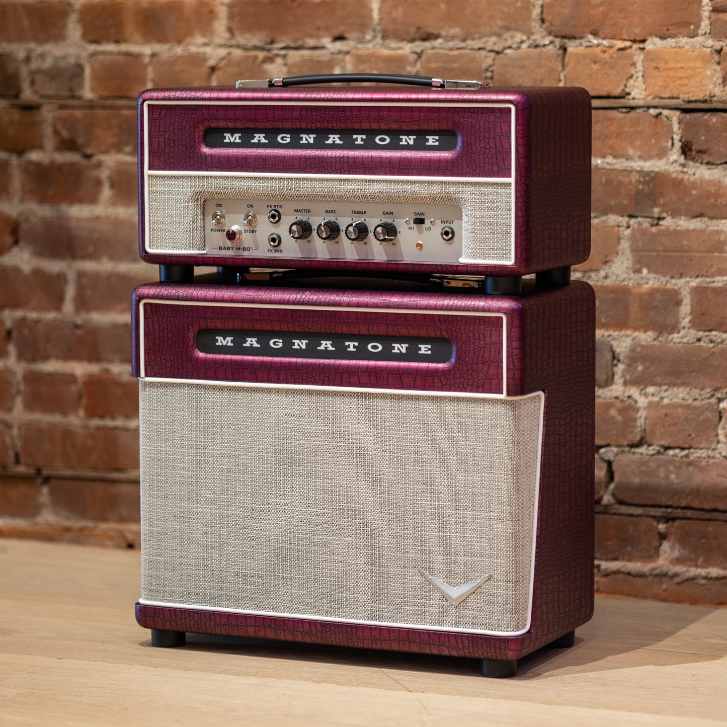 Magnatone Baby M80 12W Head + 1x10 Cabinet - Billy Gibbons Chrome Grape