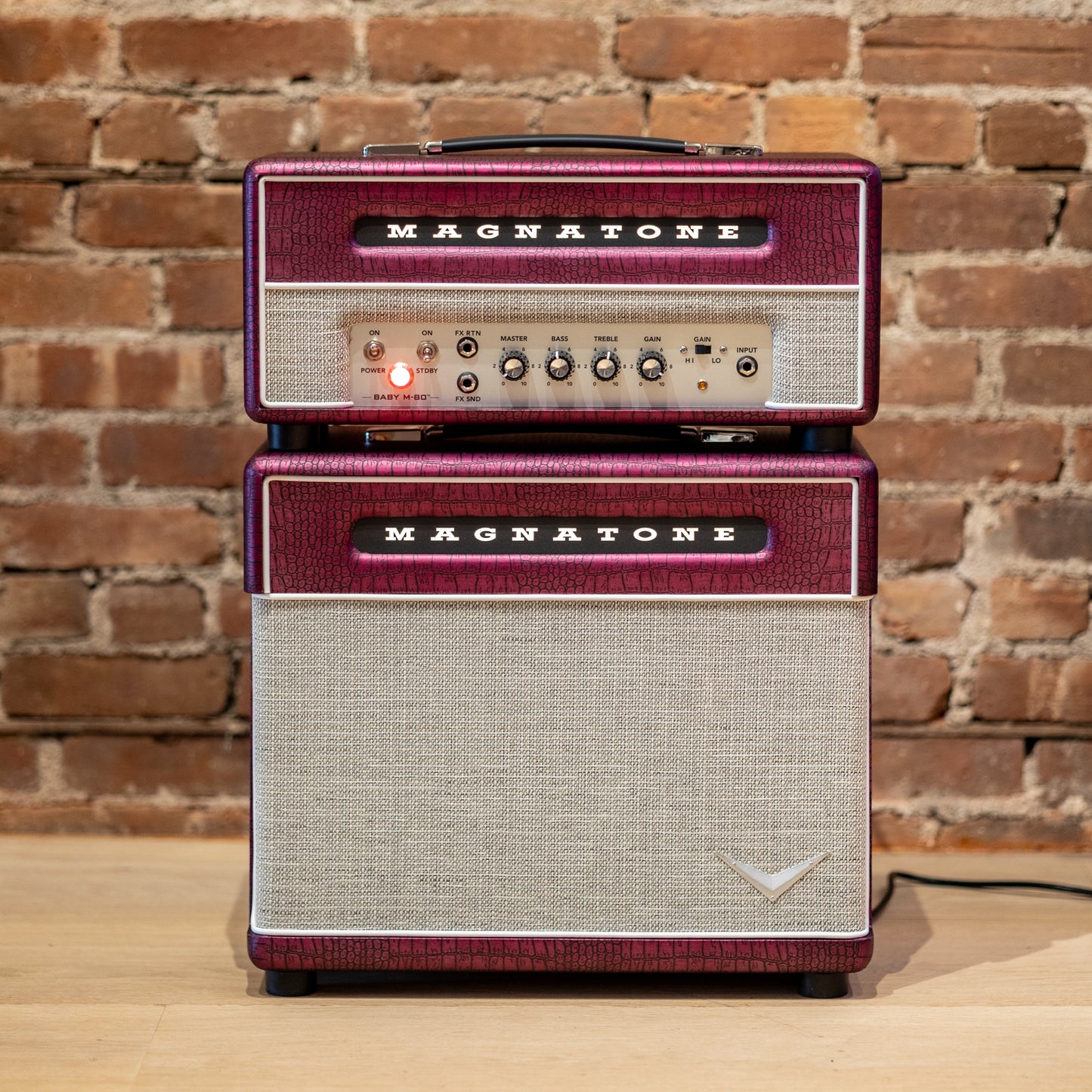 Magnatone Baby M80 12W Head + 1x10 Cabinet - Billy Gibbons Chrome Grape