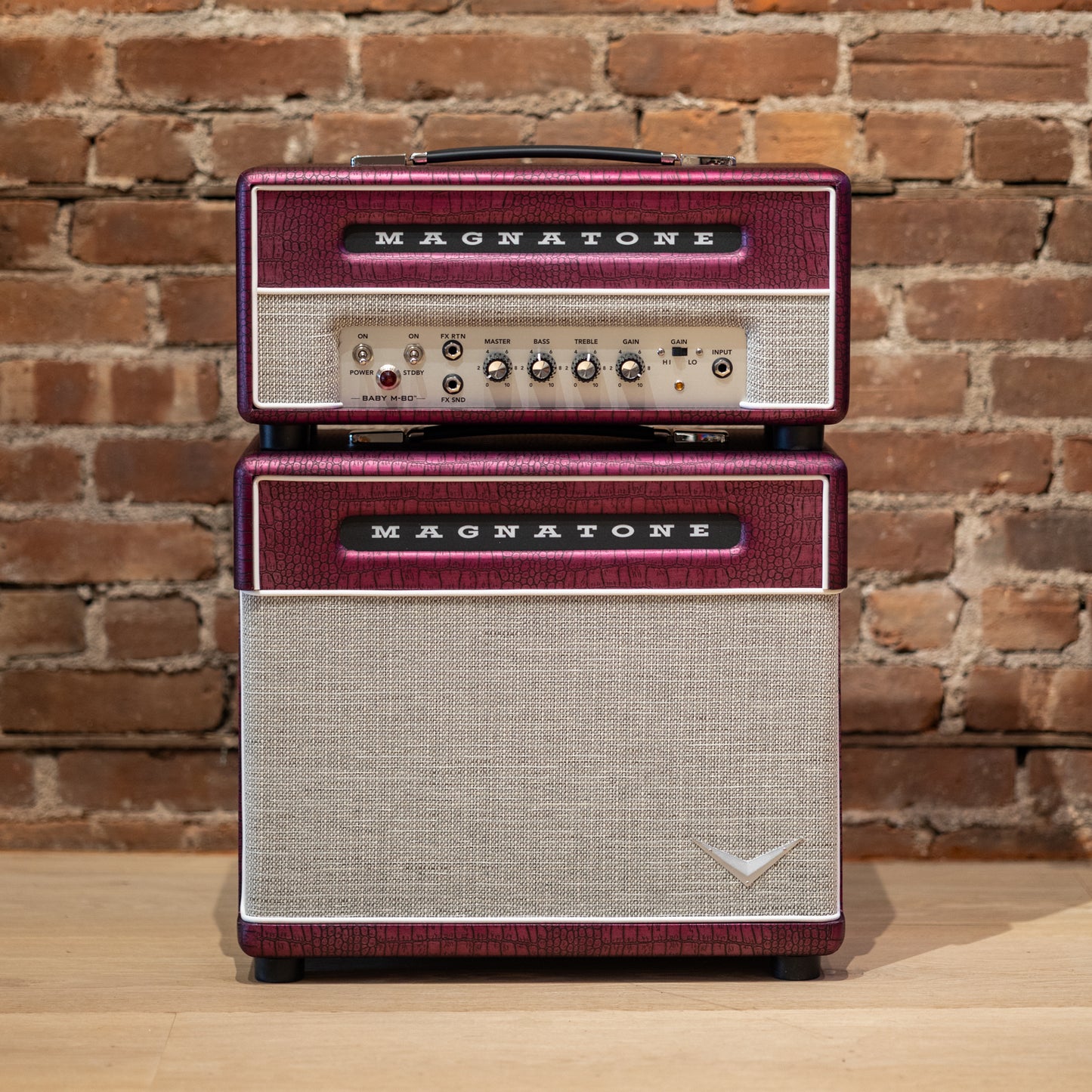 Magnatone Baby M80 12W Head + 1x10 Cabinet - Billy Gibbons Chrome Grape