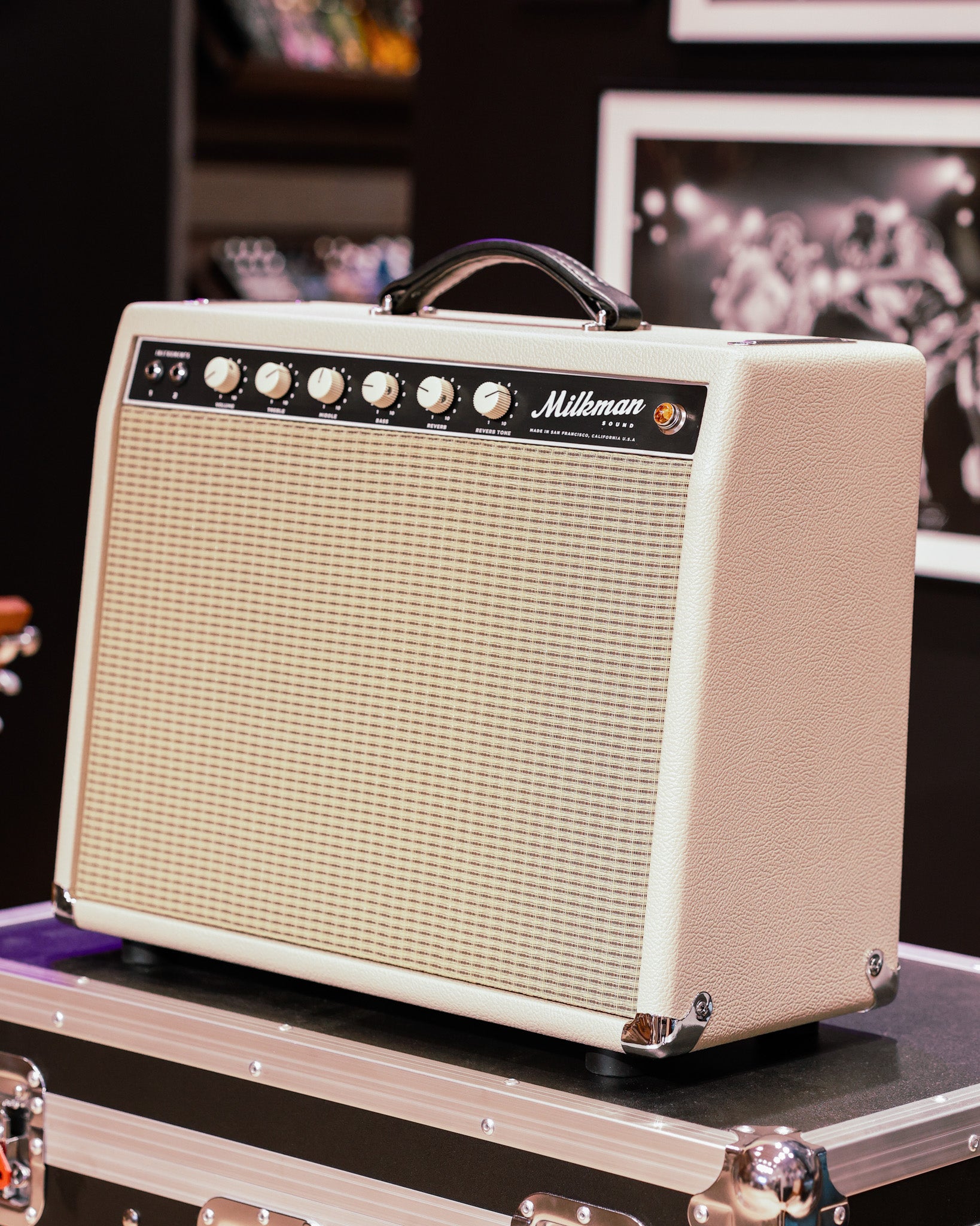 Milkman 40 Watt Pedal Steel Mini Ceramic  Angle - For Sale at Round Hill Music Co., Greenwich CT