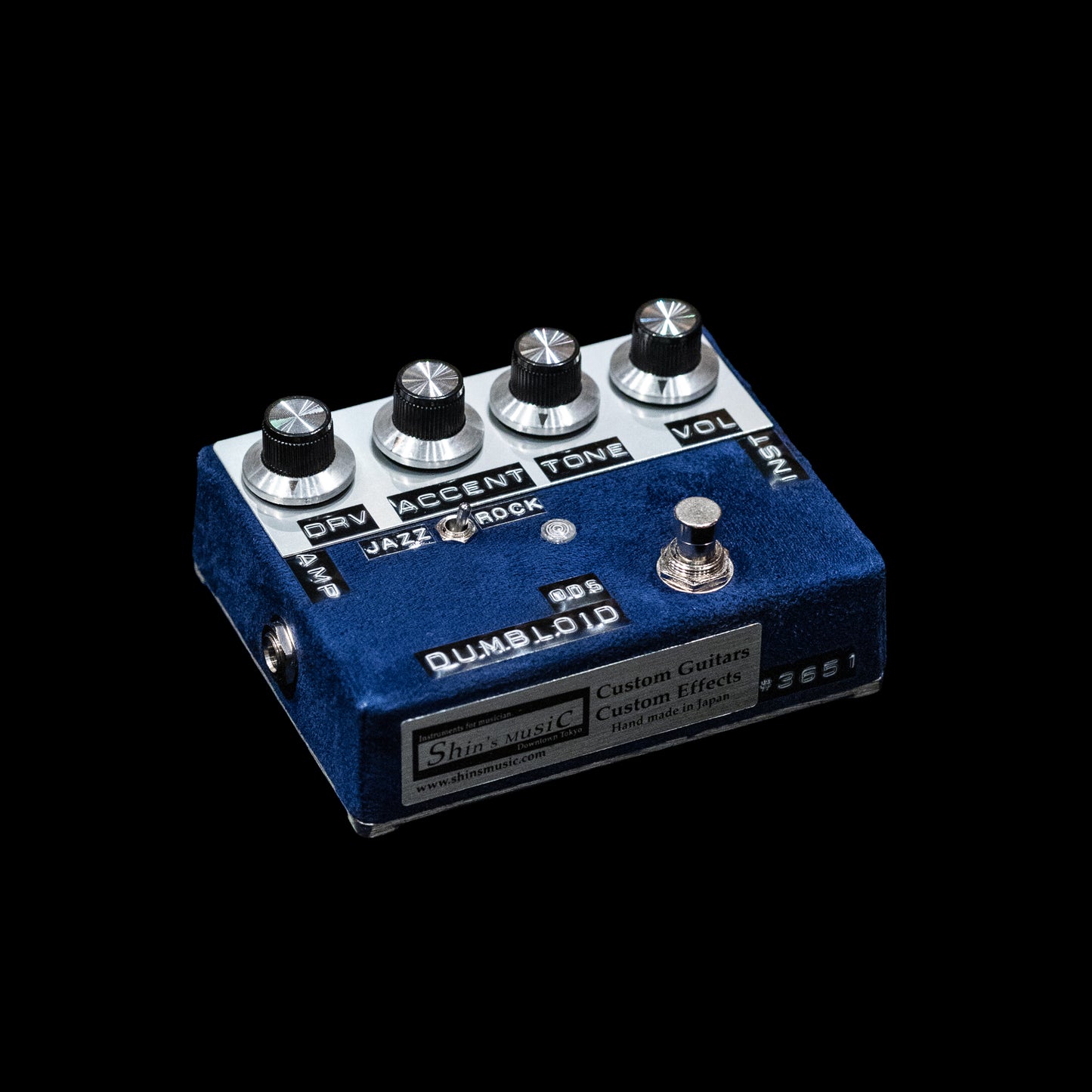 Dumbloid ODS Custom Preamp Drive Pedal - Navy Suede