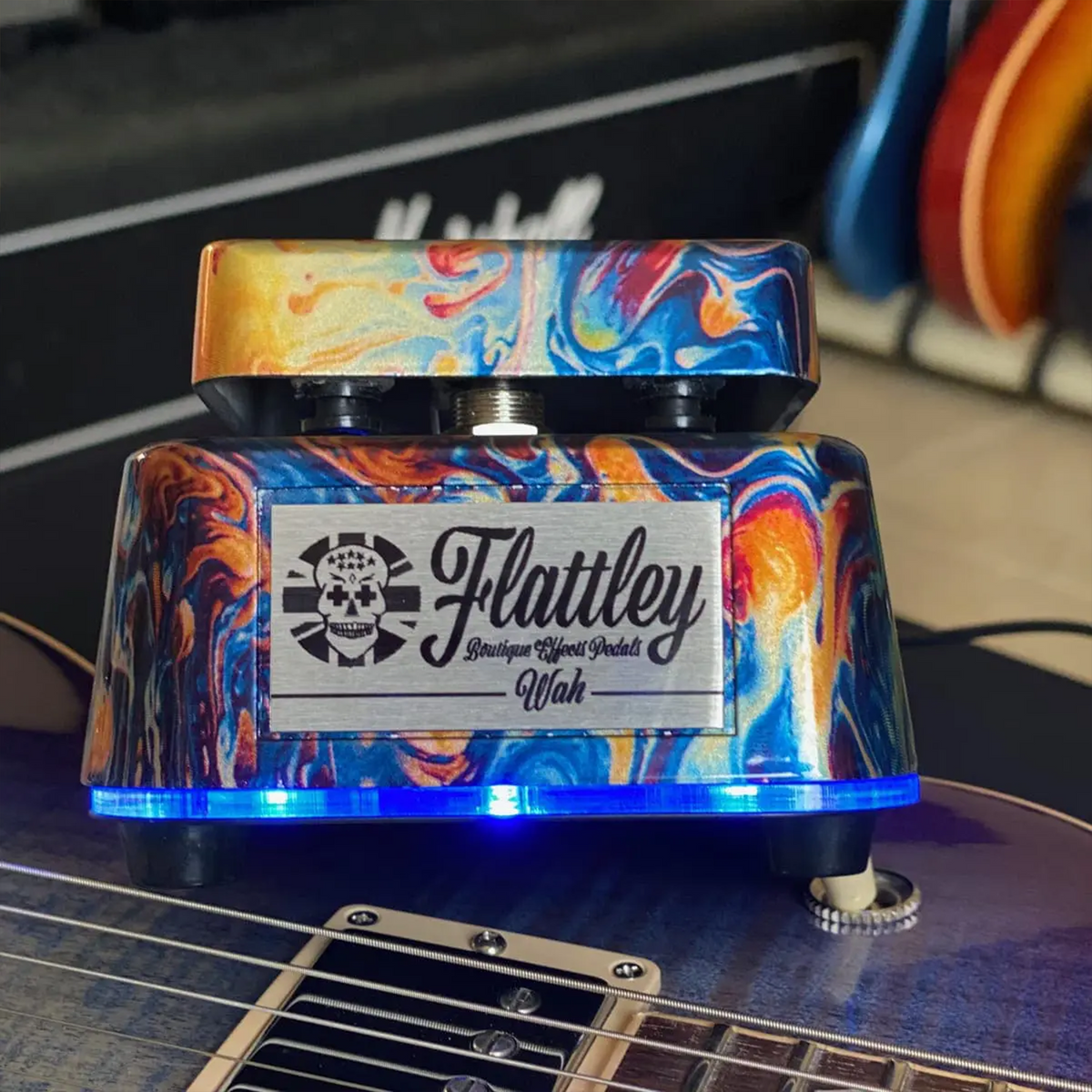 Flattley Wah Pedal - Oil Slick