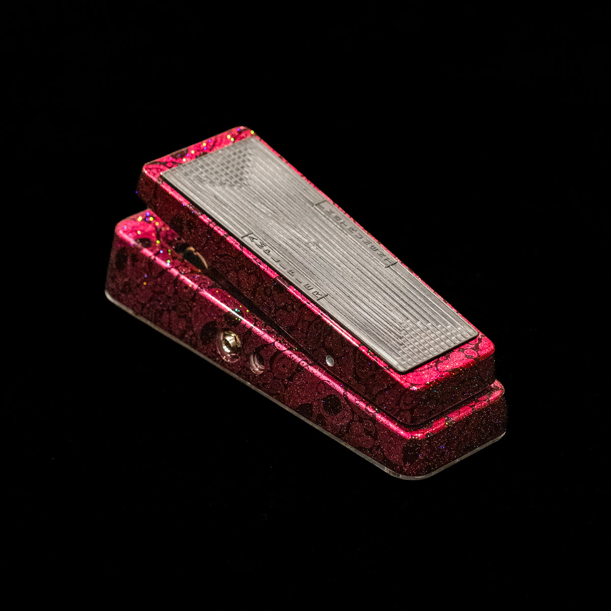 Flattley Wah Pedal 10th Anniversary Edition - Red Paisley Skulls