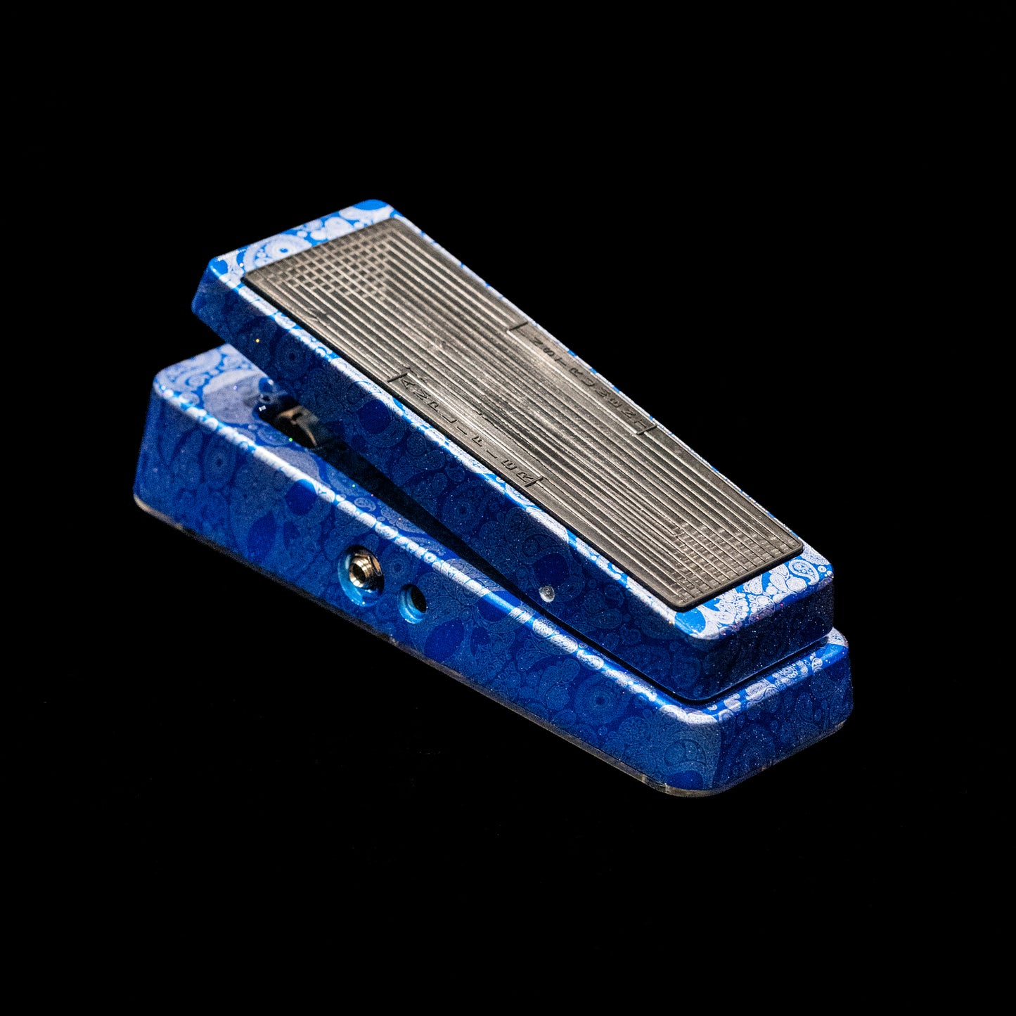 Flattley Wah Pedal 10th Anniversary Edition - Blue Paisley Skulls