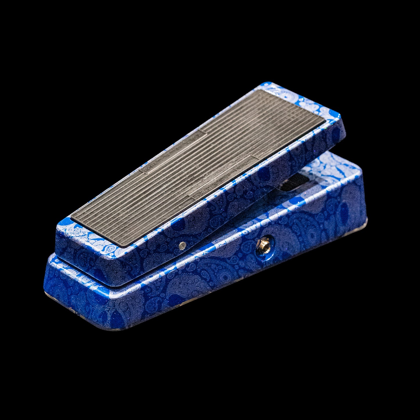 Flattley Wah Pedal 10th Anniversary Edition - Blue Paisley Skulls