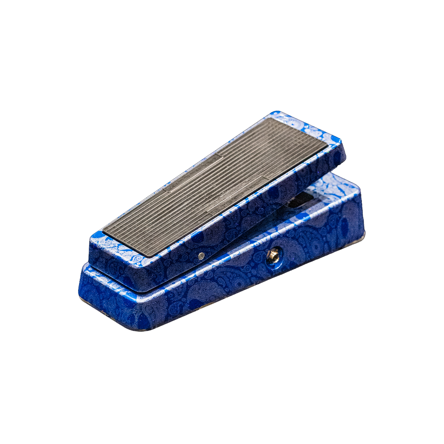 Flattley Wah Pedal 10th Anniversary Edition - Blue Paisley Skulls