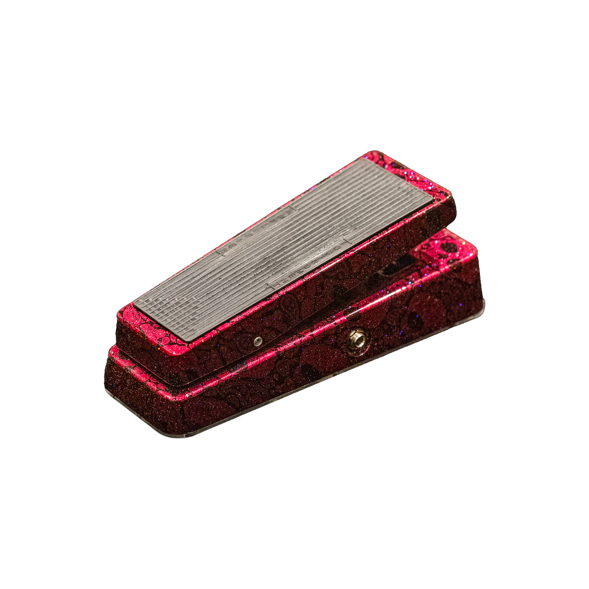 Flattley Wah Pedal 10th Anniversary Edition - Red Paisley Skulls
