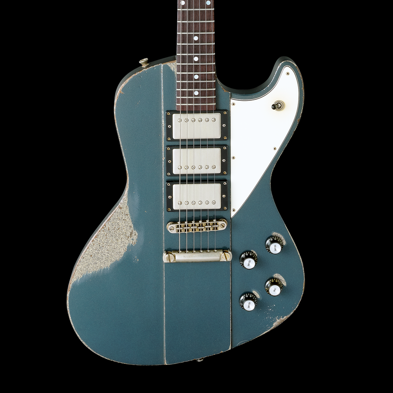 Rock N Roll Relics Revenge Charcoal Frost Metallic over Gold Sparkle - For Sale at Round Hill Music Co., Greenwich CT