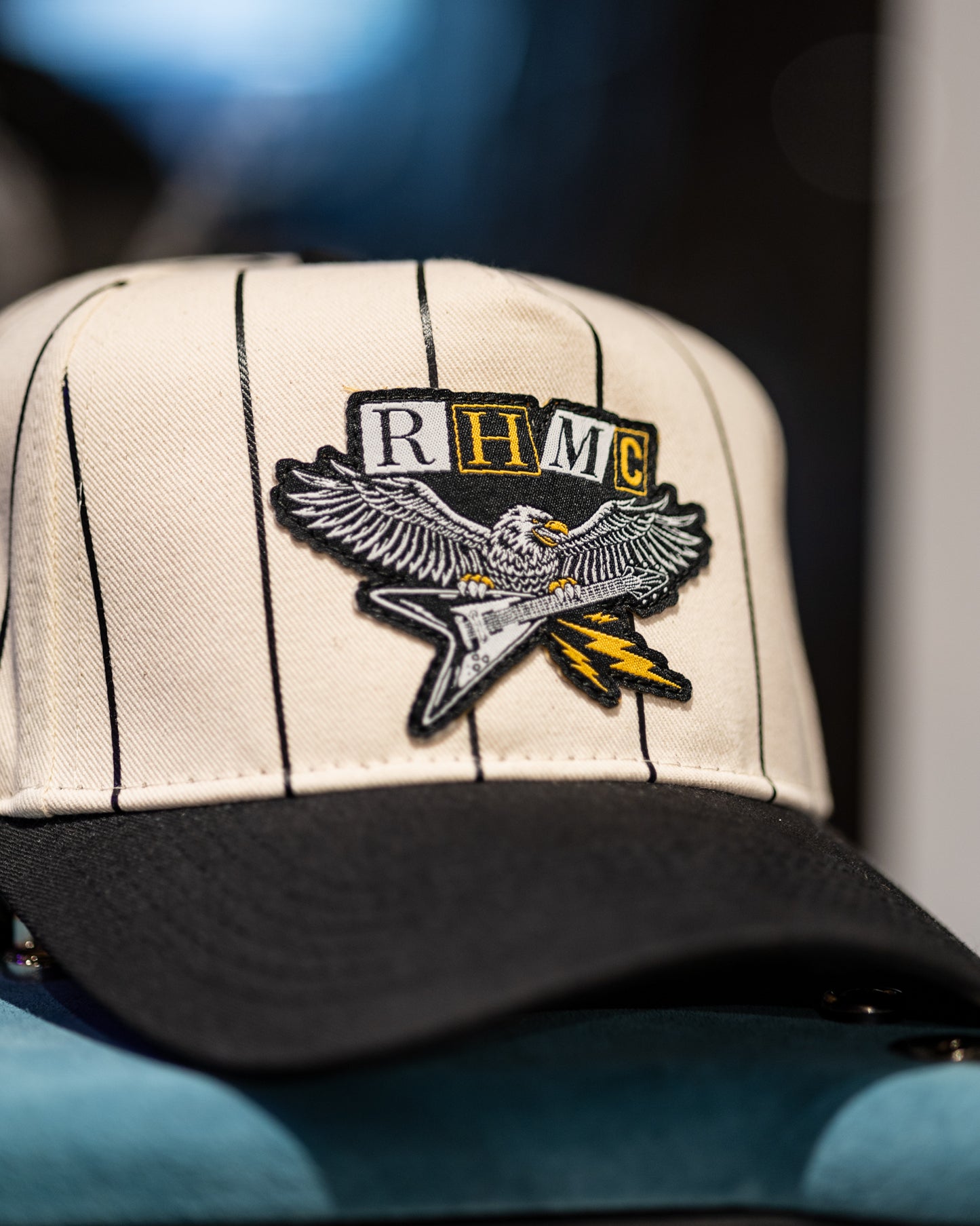 RHMC Eagle Strike Pinstripe Snapback Hat