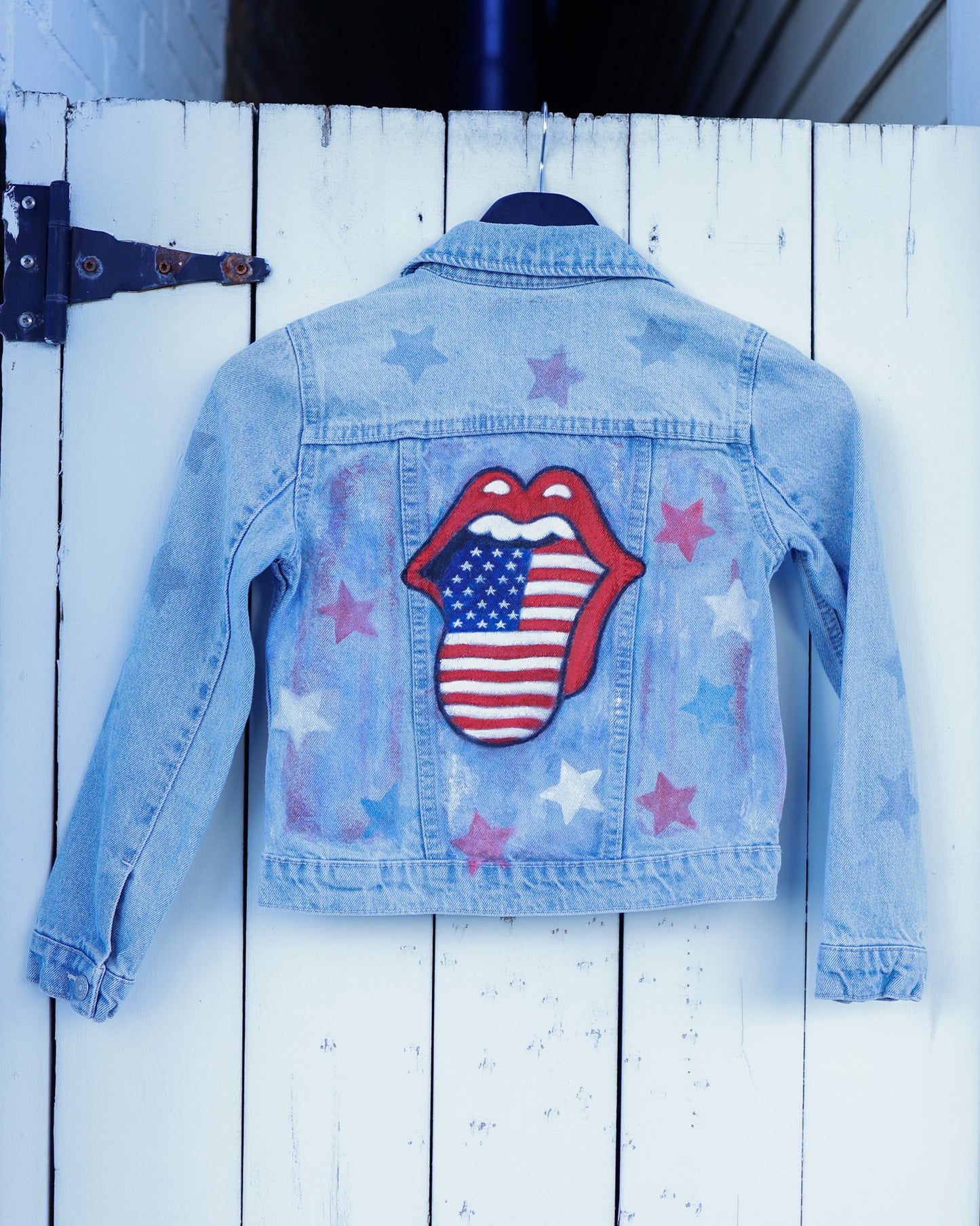 Rolling Stones Hand-Painted Denim Jacket (Child Size)