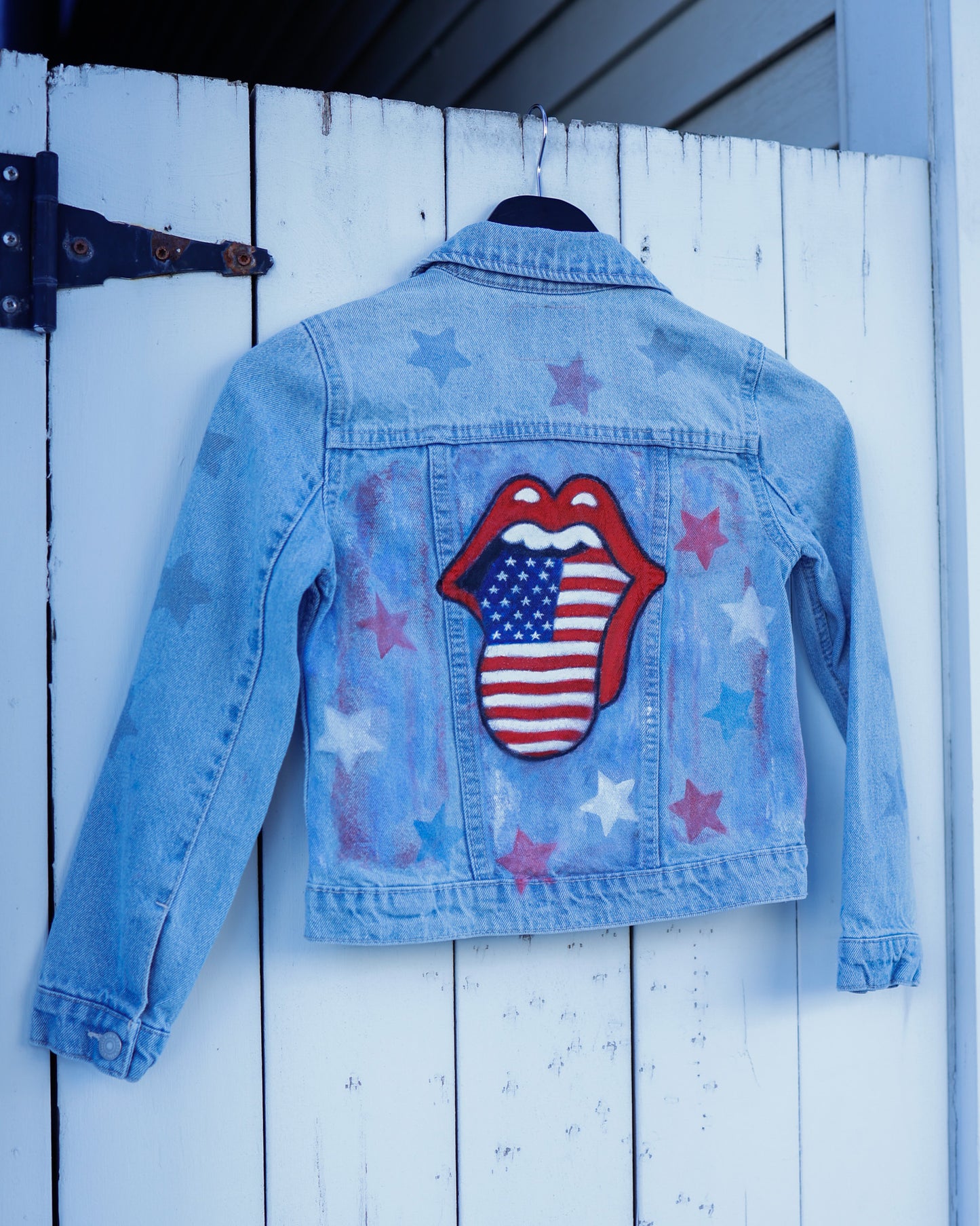 Rolling Stones Hand-Painted Denim Jacket (Child Size)