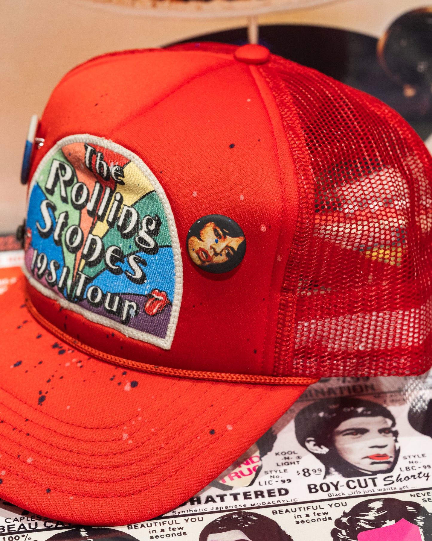 Madeworn Rolling Stones Hat - Red