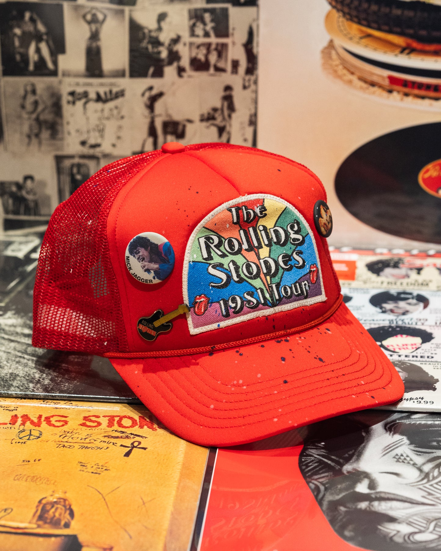 Madeworn Rolling Stones Hat - Red