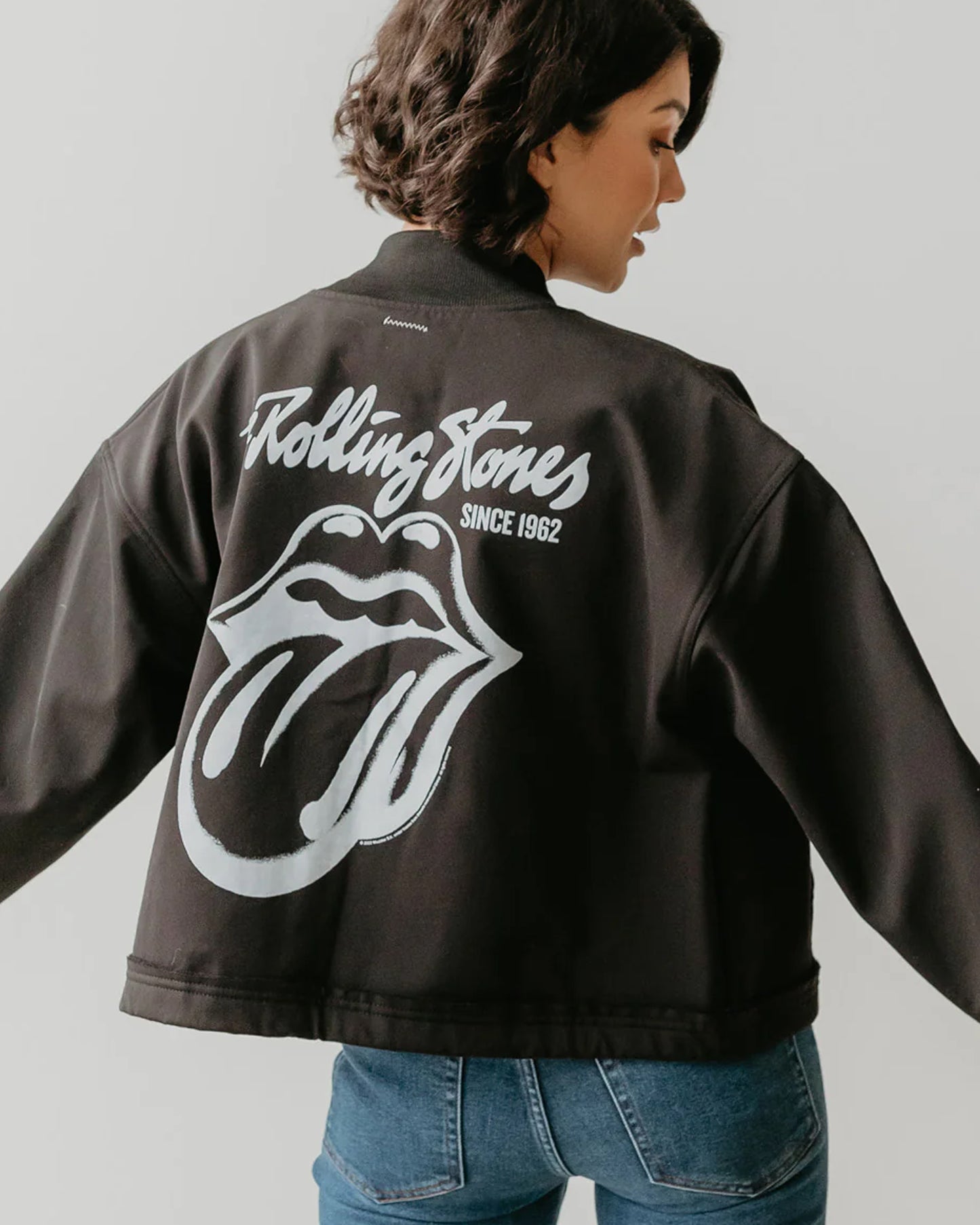 People of Leisure Women's The Rolling Stones Varsity - Black
