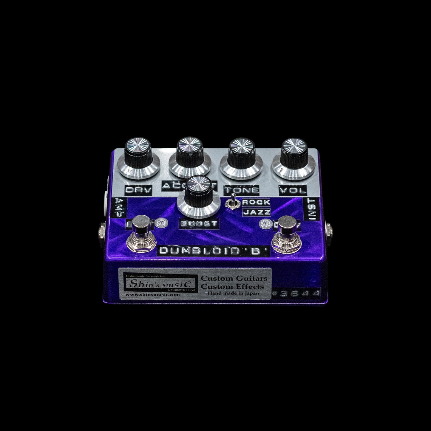Dumbloid 'B' Special Boost Custom Preamp Drive Pedal - Purple Scratch