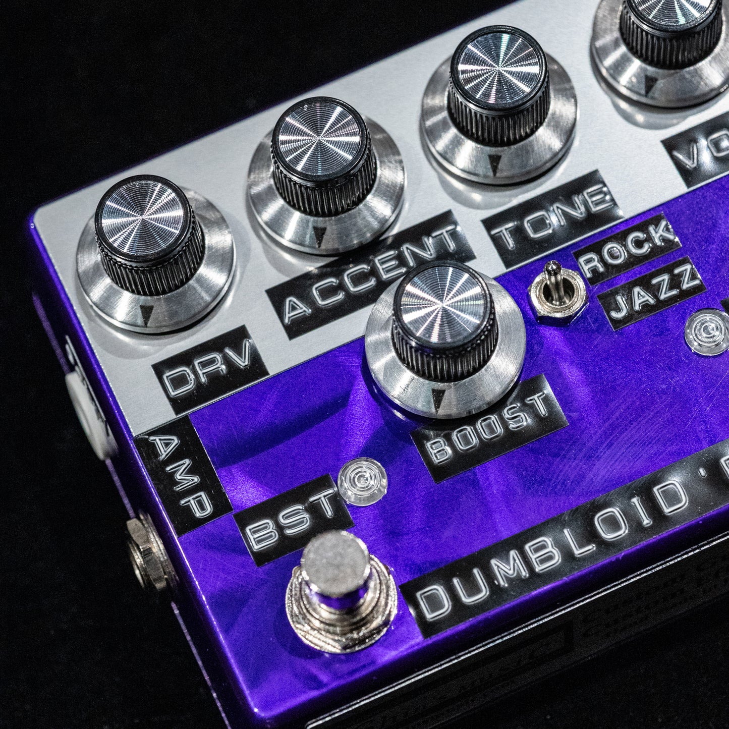 Dumbloid 'B' Special Boost Custom Preamp Drive Pedal - Purple Scratch