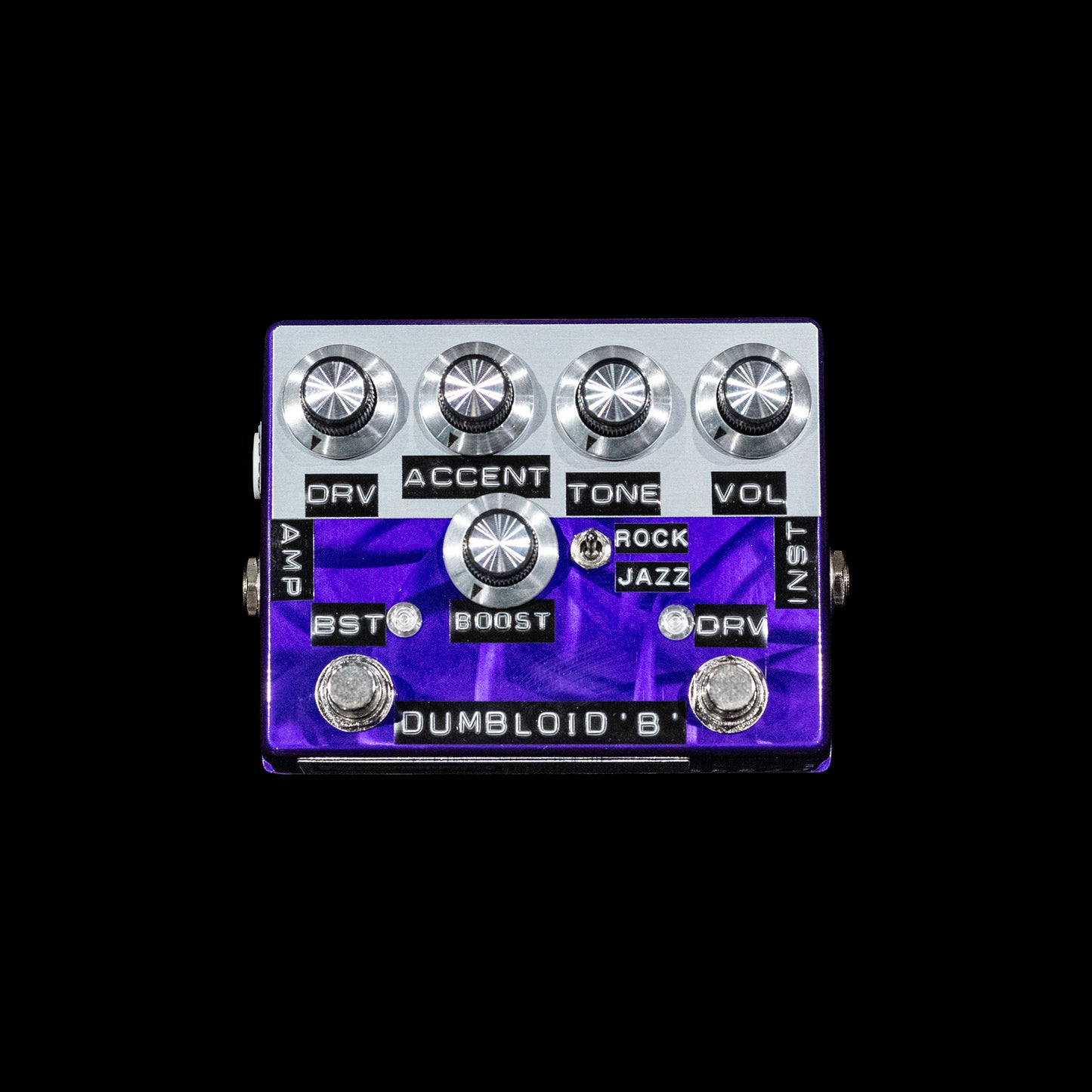 Dumbloid 'B' Special Boost Custom Preamp Drive Pedal - Purple Scratch