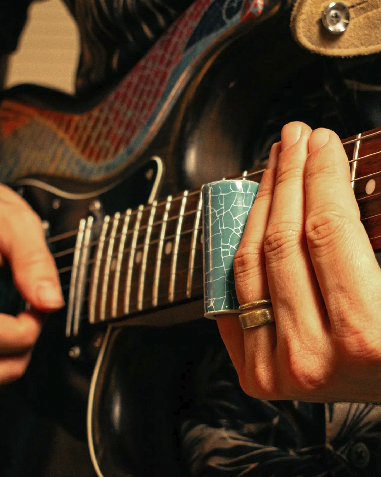 Star Singer Guitar Slide - Aqua
