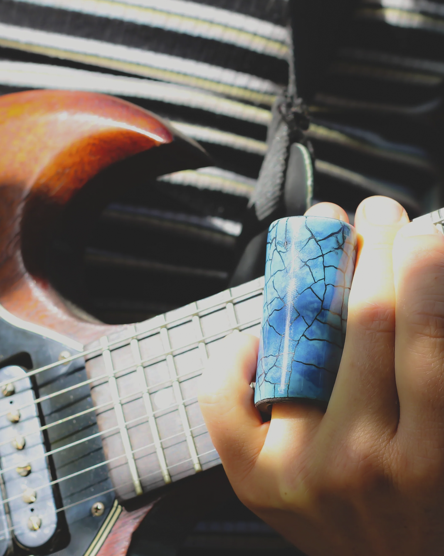 Star Singer Guitar Slide - Pure Blue