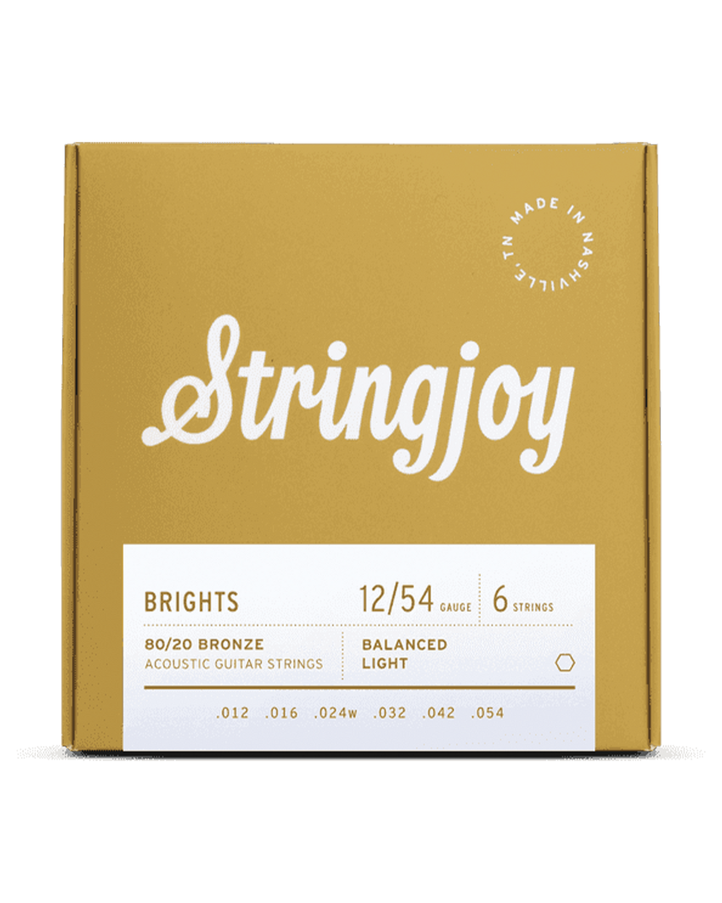 Stringjoy "Brights"Acoustic Guitar Strings