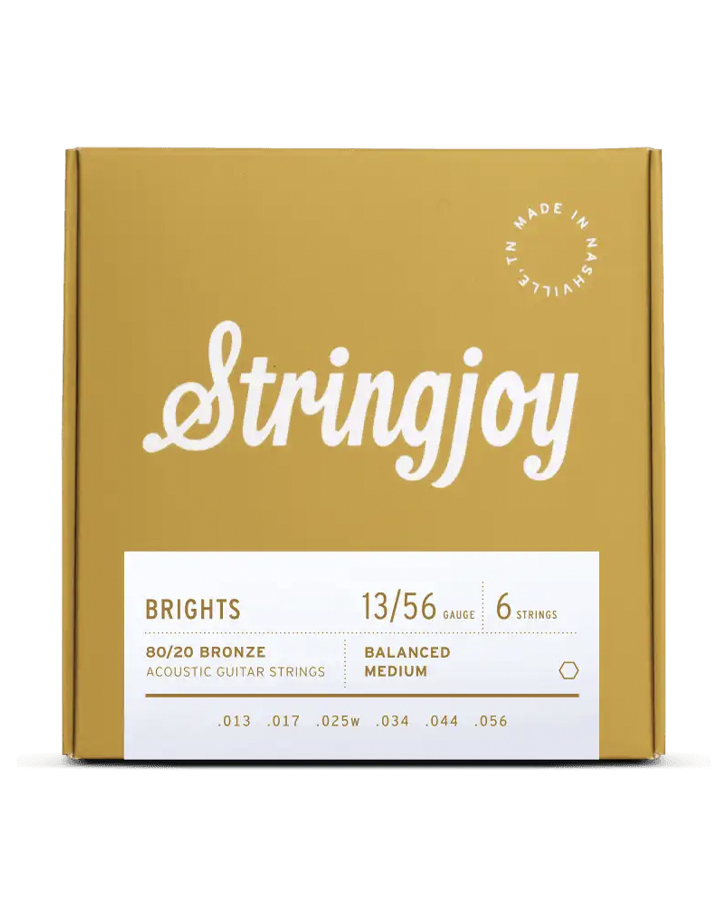 Stringjoy "Brights"Acoustic Guitar Strings