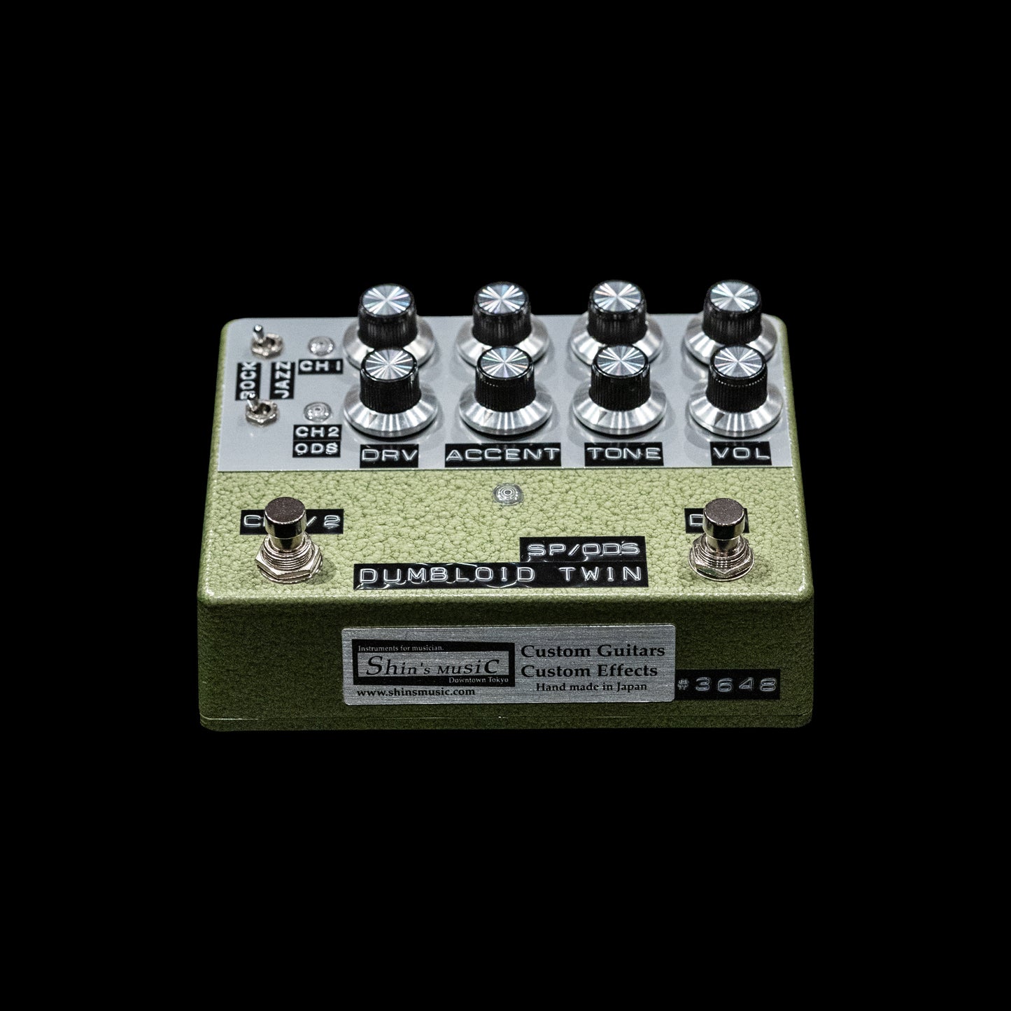 Dumbloid Twin SP/ODS Custom Preamp Drive Pedal - Green Hammer