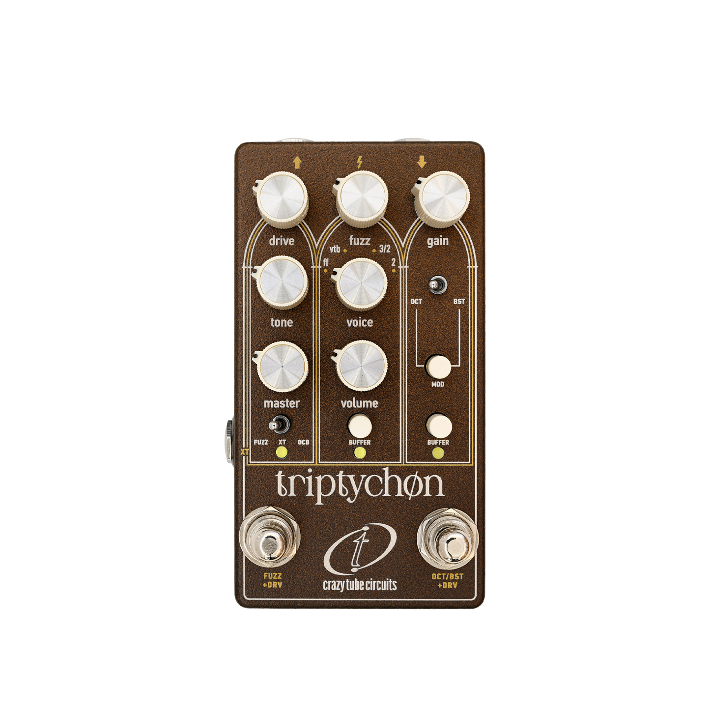 Crazy Tube Circuits Triptychon Fuzz & Octave Pedal – Round Hill